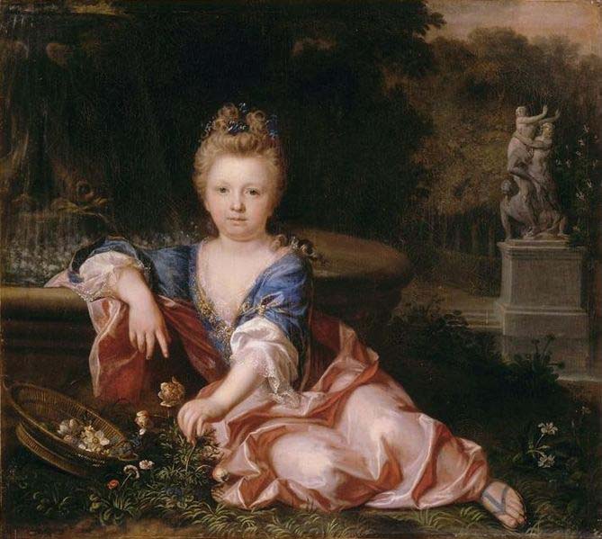 Portrait of Mariana Victoria of Spain fiancee of Louis XV